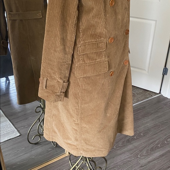 Vintage Y2K J.Crew Corduroy Trench Coat - Picture 7 of 15